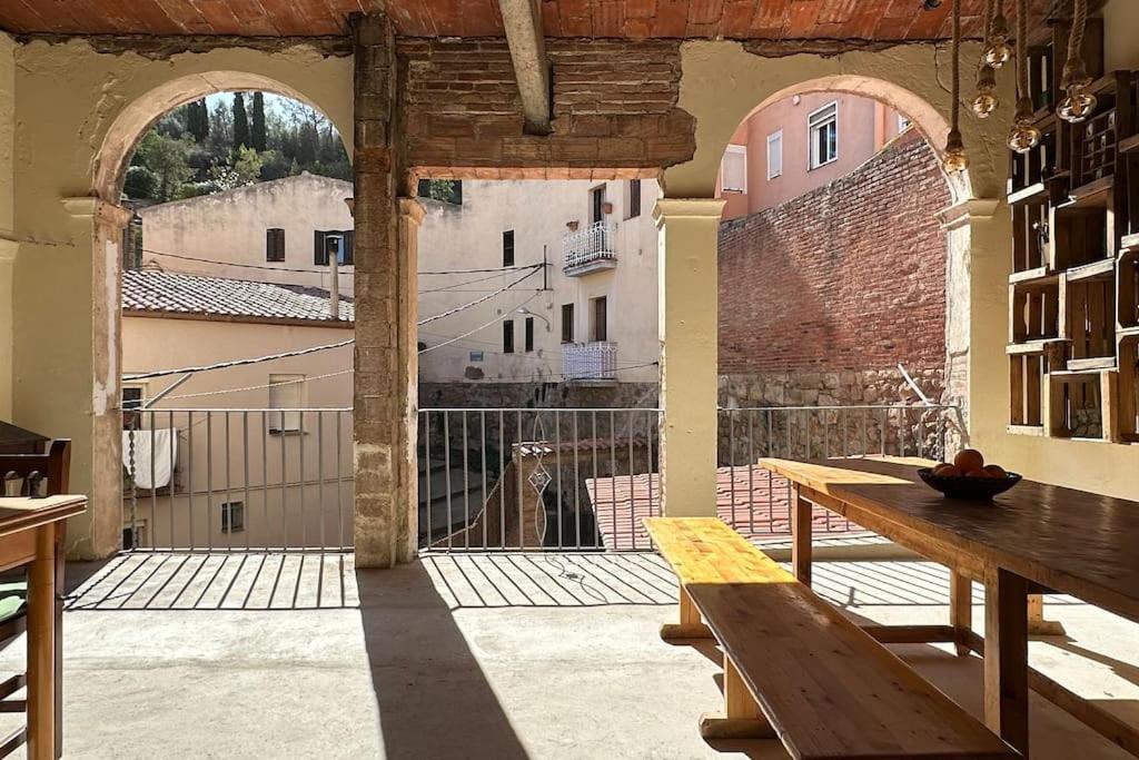 Habitacion Roca Foradada En Casa Cami De Les Aiguees Monistrol De Montserrat Ngoại thất bức ảnh